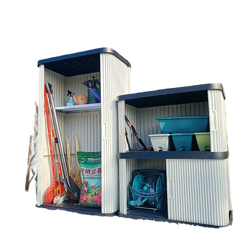 

Outdoor Locker Outdoor Sundries Organizing Box Garden Tool Cabinet Balcony Rainproof Sunscreen Moisture-proof Storage Cabinet