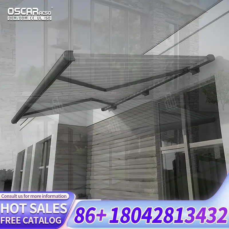 Electric  with LED Lighting and PVC for Balconies Terraces Rain Shield Remote Operated Ideal for US Homes European Patios Outdoo