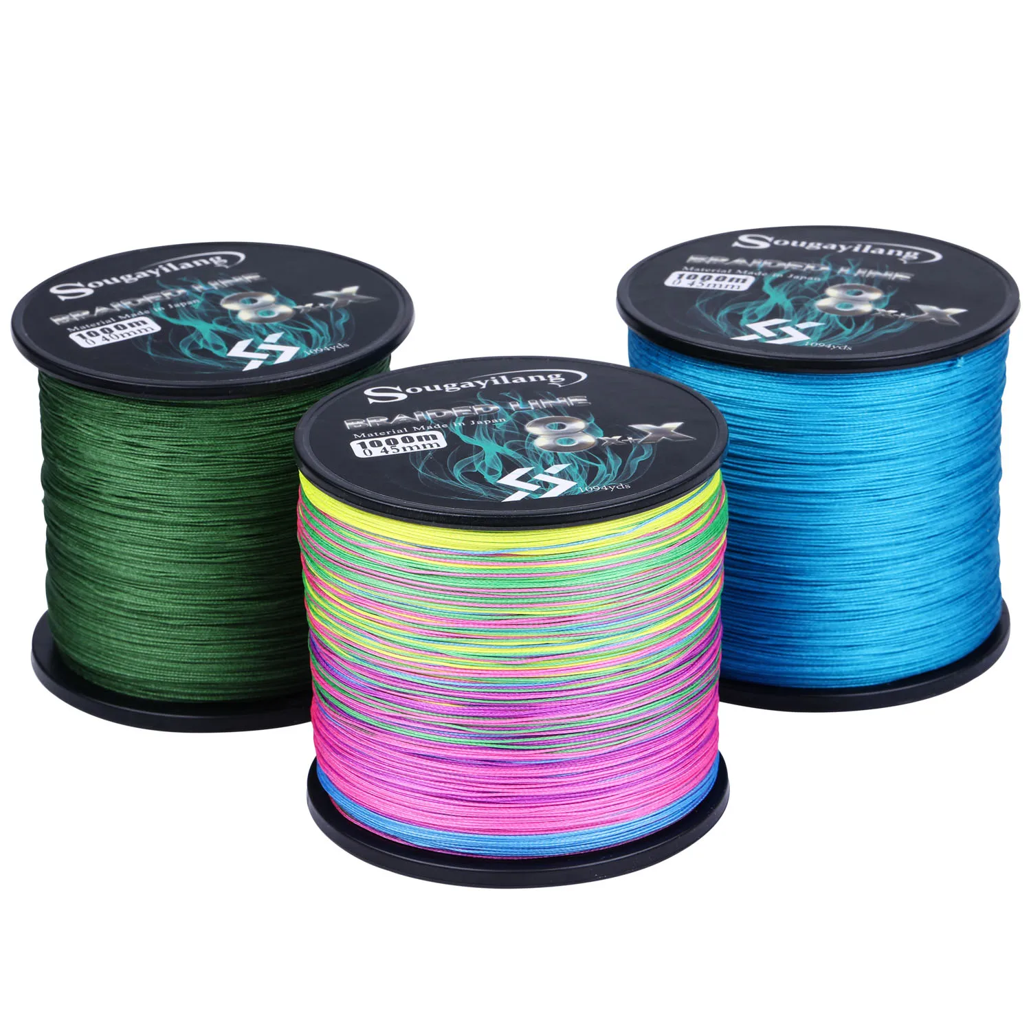 Sougayilang 9 Strands PE Fishing Line Raid Fishing Line 300M 500M 1000M Multifilament Fishing Wire Carp Fishing Line Tool Pesca