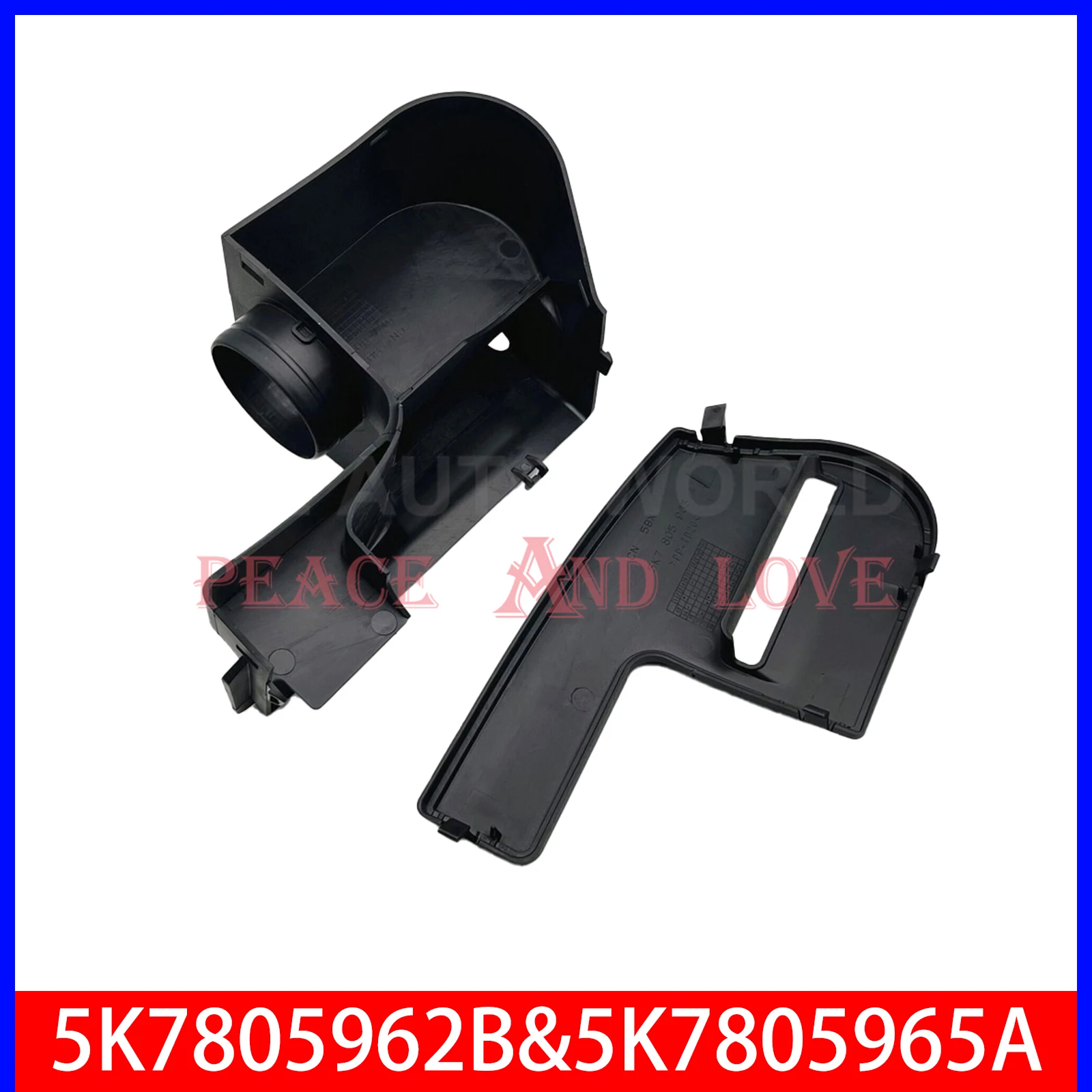 

5K7805962B&5K7805965A Air Conditioning Intake System Duct Pipe Set Fit For VW Golf 7 MK7 Jetta MK6 5K7 805 962 B 5K7 805 965 A