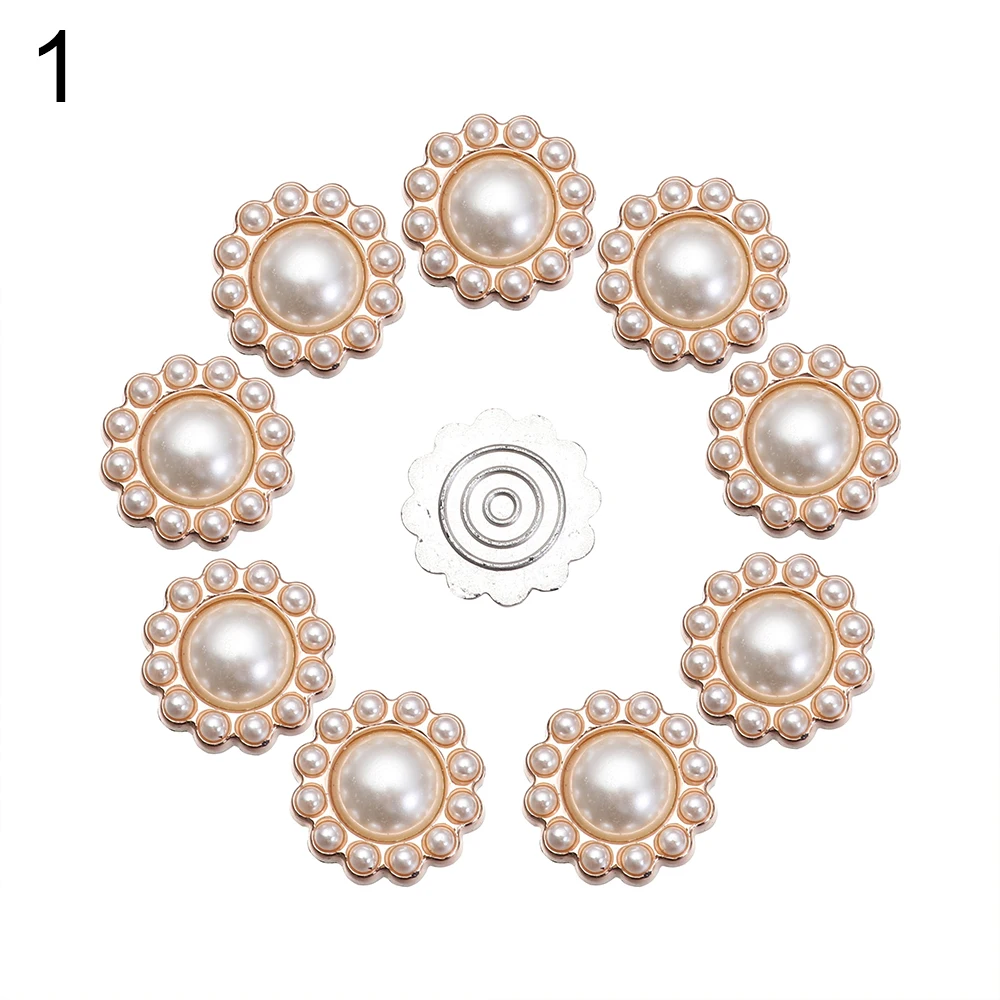 10PCS Snowflake Buttons for Needlework