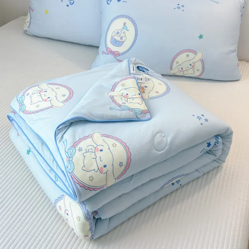 Sanrio Klasse eine Sommer dünne Stepp decke Bettdecke weiche Kuromi Pachacco Cinna moroll Klimaanlage Quilt Bettdecke Büro Sofa Nickerchen Decke