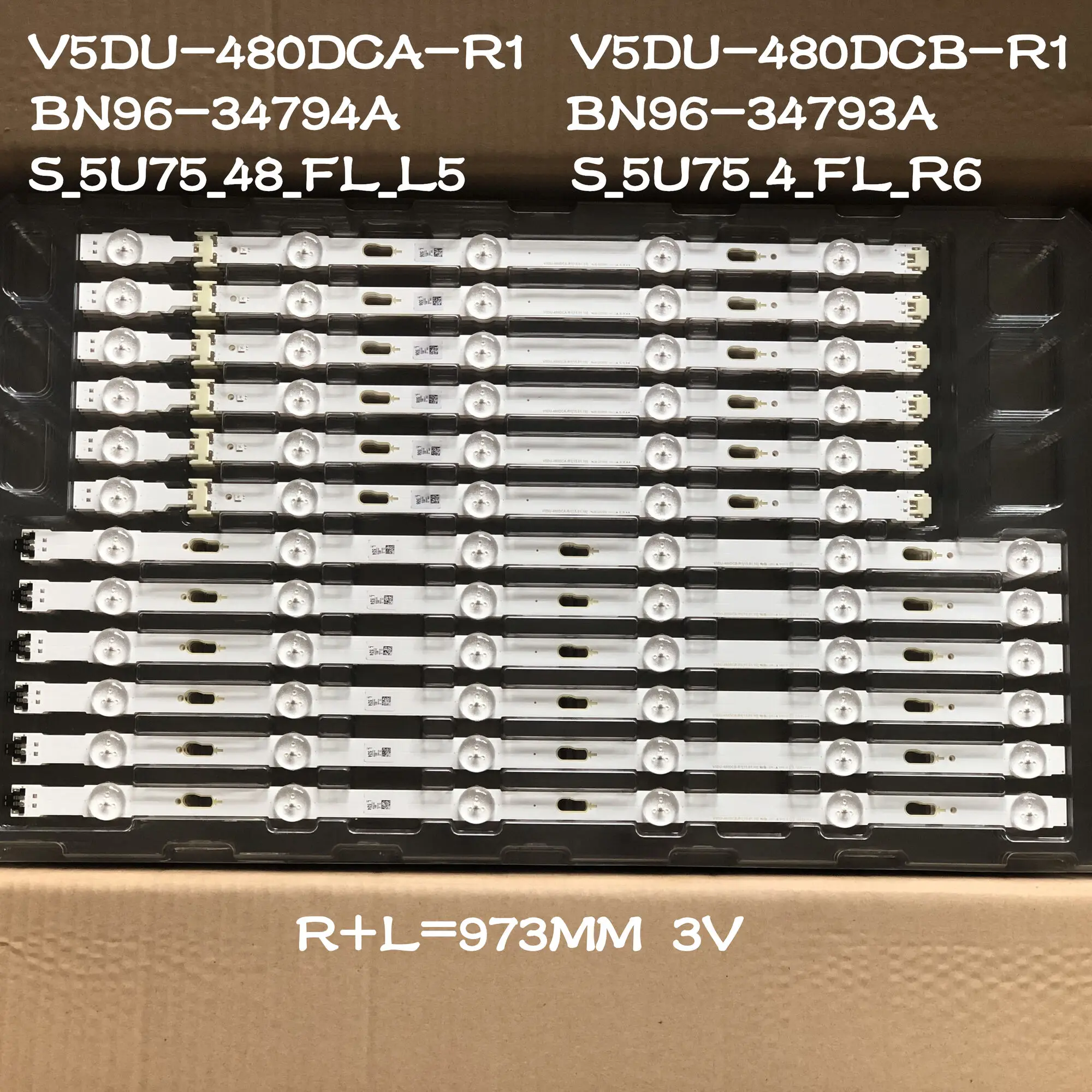 LED Backlight For UE48JU6400 UA48JU6400 UE48JU6060 UE48JU6500 UE48JU6445 UE48JU7500 UE48JU6440 V5DU-480DCA-R1 V5DU-480DCB-R1