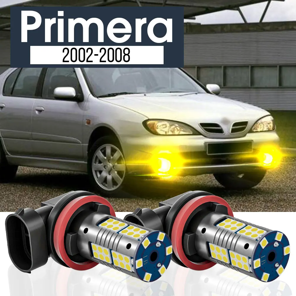 

2pcs LED Fog Light Lamp Blub Canbus Accessories For Nissan Primera 2002-2008 2003 2004 2005 2006 2007