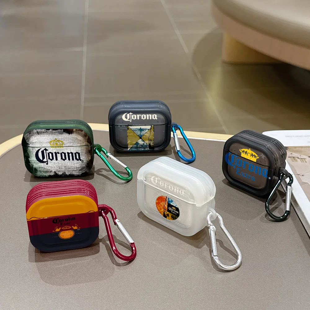C-Corona E-Extra Transluzente Silikonhülle für Airpods 4 3 Pro 2 1 Kabellose Kopfhörer Pro2 Schutzhüllen