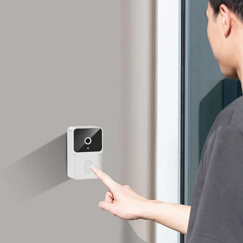 M15 วิดีโอไร้สายอิเล็กทรอนิกส์ Doorbell การตรวจสอบกลางแจ้งเทปวิดีโออินฟราเรด Night Vision Home Voice Intercom EU-PLUG