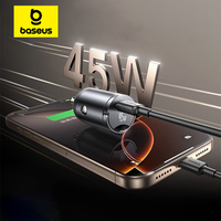 Baseus 45W Car Charger UFCS PPS QC PD Fast Charging For Tablets iPhone 17 16 15 14 Samsung Xiaomi HUAWEI Mini Car Phone Charger
