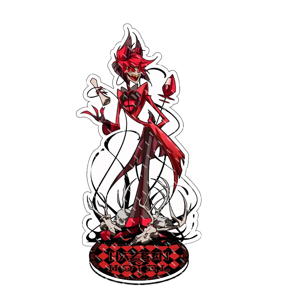 15cm Anime Peripheral Hazbin Hotel Cartoon Alastor Charlie Morningstar Acrylic Stand Model Furniture for Display Decoration Gift