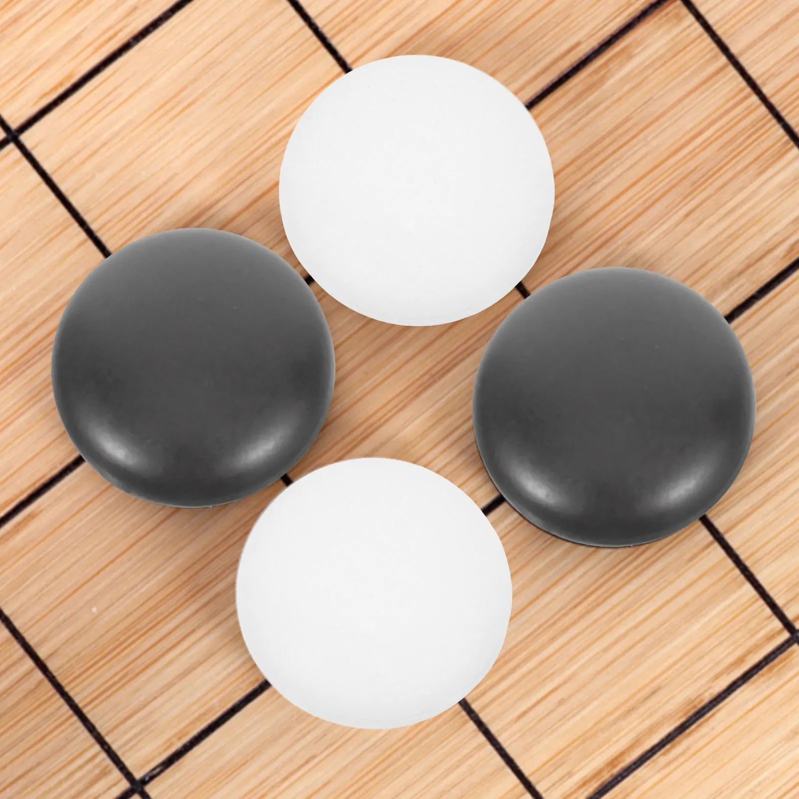 

360Pcs Go Chess Pieces Compact Small Chess Stones Smooth Flat Beads for Board Game Travel Storage Easy Carry Game Supplies At