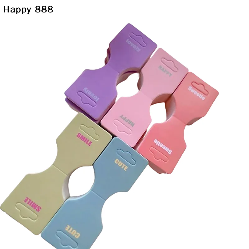 50 Pieces Of Colorful Half - Folded Cardboard Display Cards For Hair Accessories, Hair Rope Packaging, And Hanging Tags
