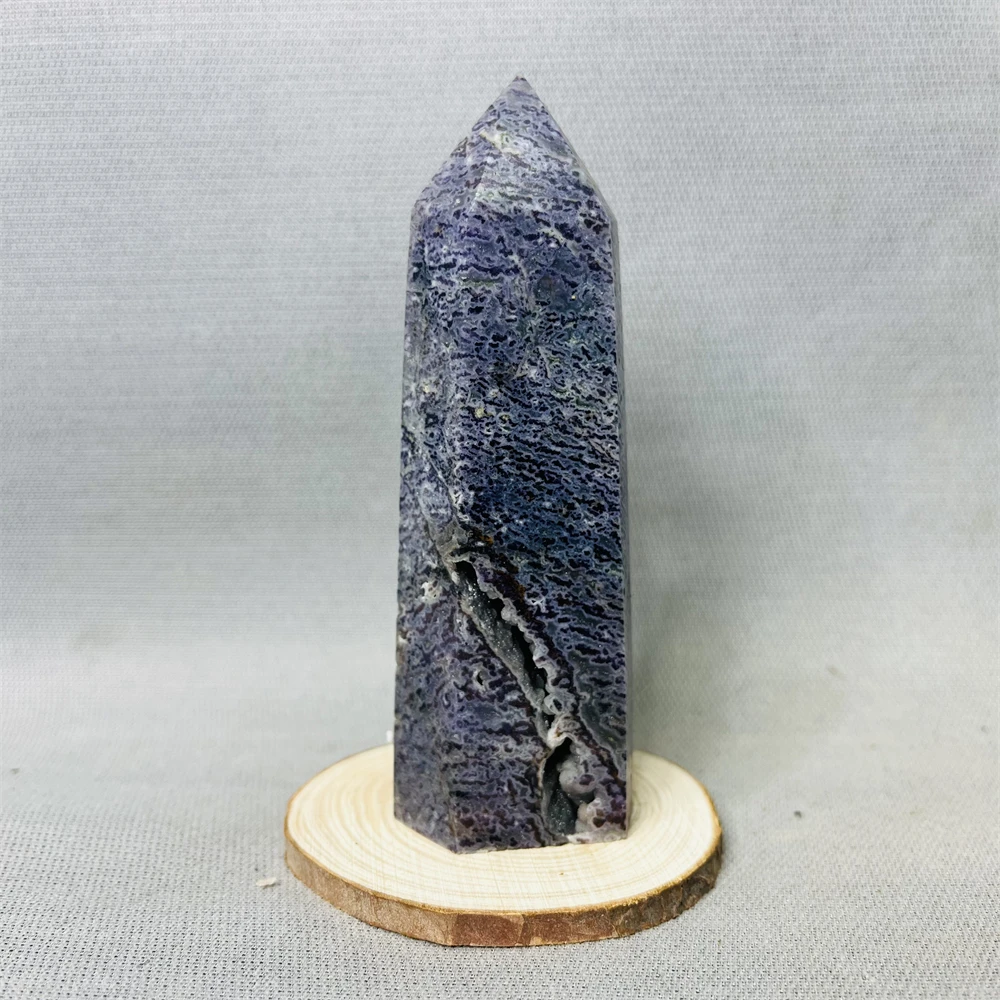 Purple Geode Sphalerite Hexagon Obelisks Home Spiritual Decor Gifts and Witchcraft Altar Supplies Crystals and Stones Healing