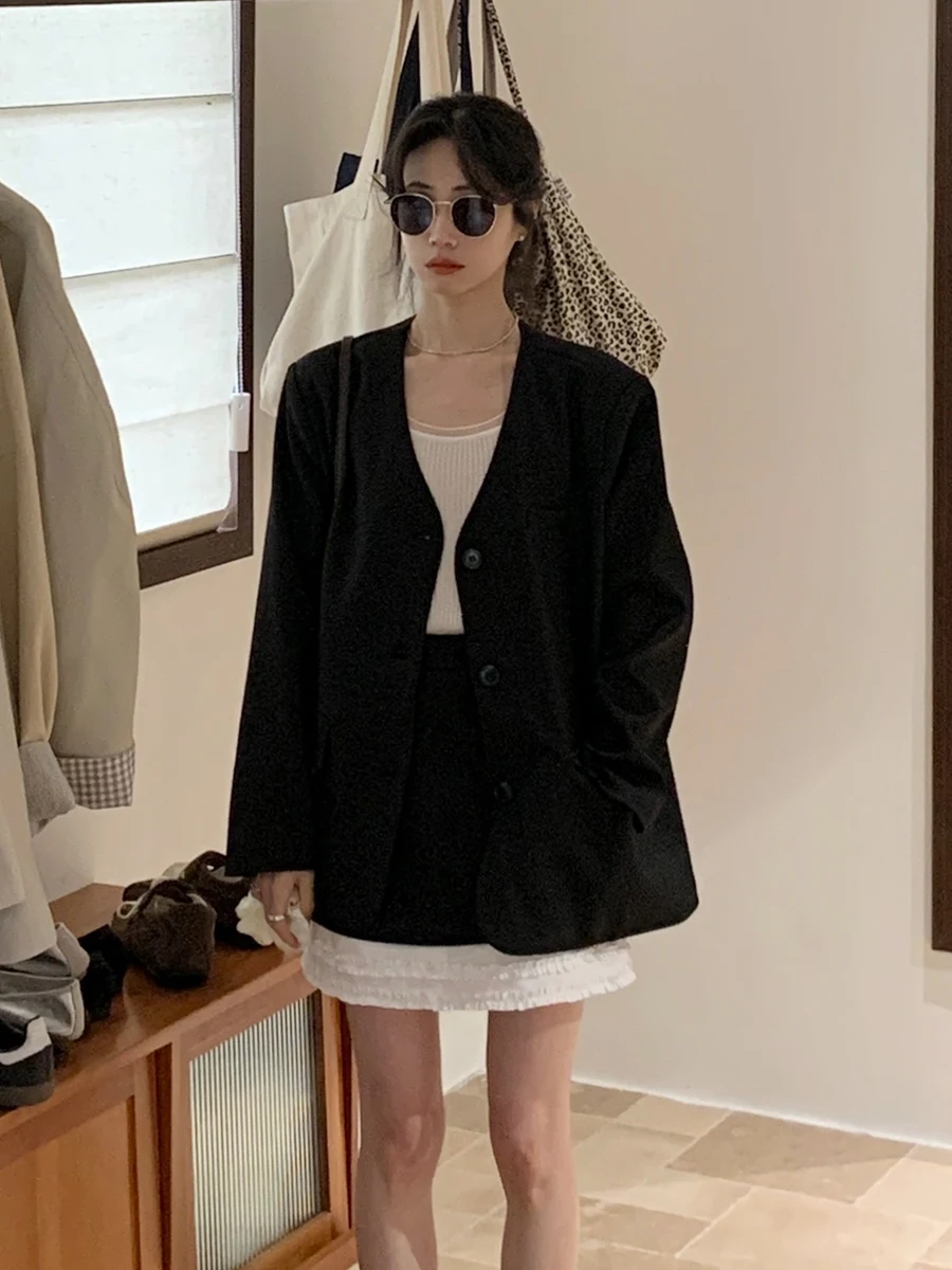 

Корейский костюм BRIVIN: пиджак и юбка, комплект из двух предметов, женский, модный, весенний, новый дизайн, для офиса