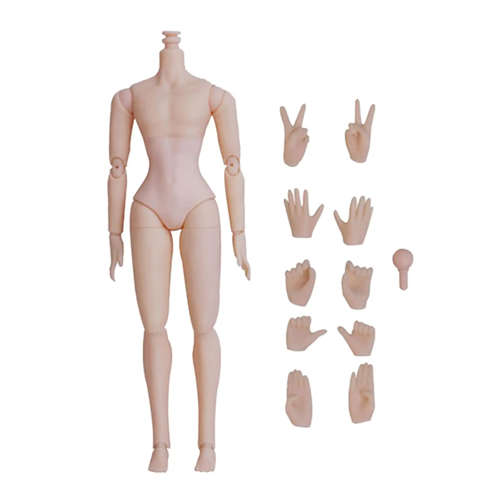 

12 inch Action figure Flexible Without Head Toys Detachable Realistic Narrow Shoulder