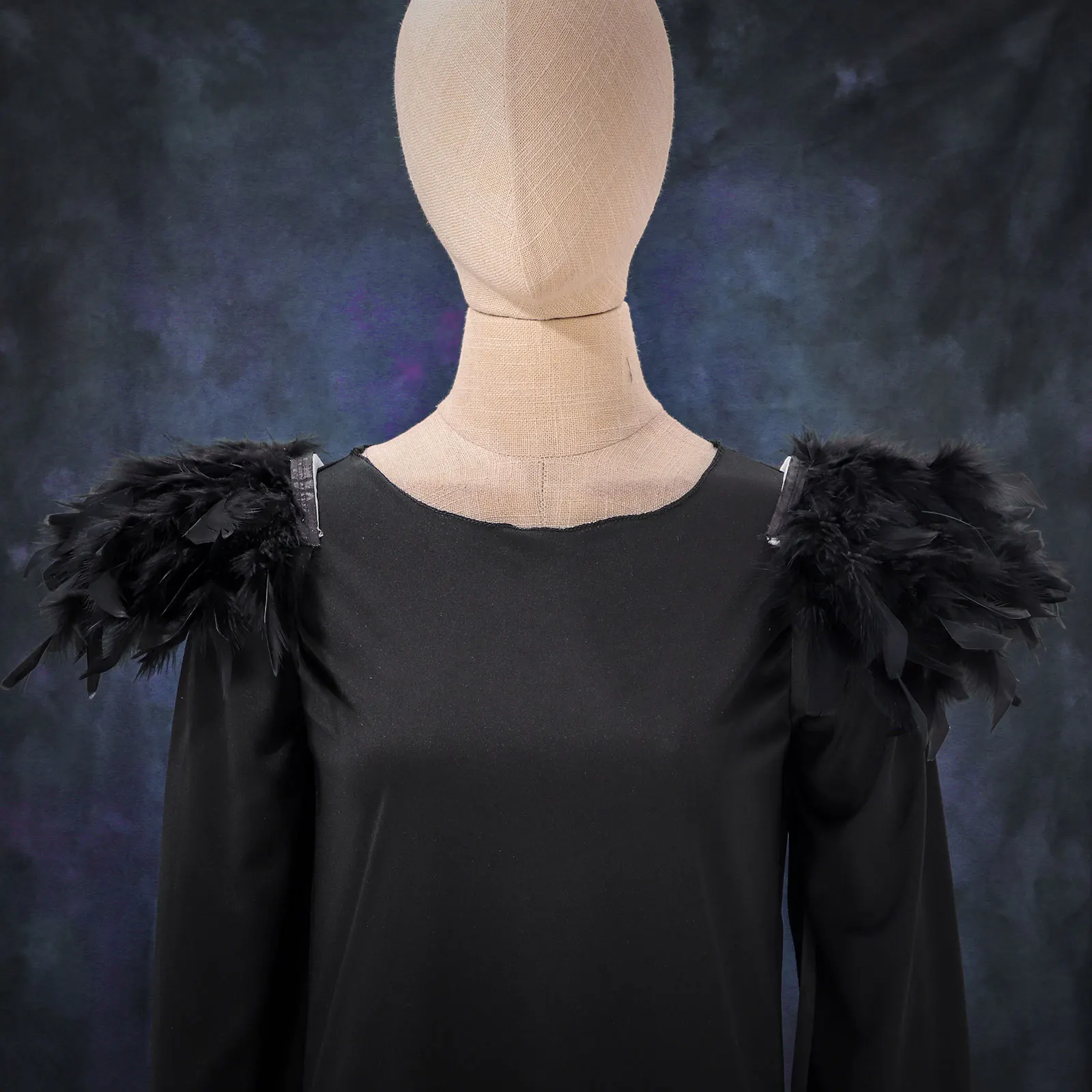 Natural Feather Epaulettes Shrug Shawls Bolero Shoulder Wrap Cape Halloween Medieval Gothic Luxury Feather Wings Cosplay Costume