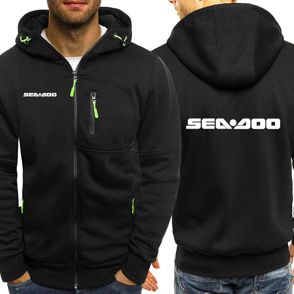 Sudadera con capucha de marca sea Doo seadoo moto para hombre, cárdigan, Sudadera con capucha, sudadera con capucha para hombre