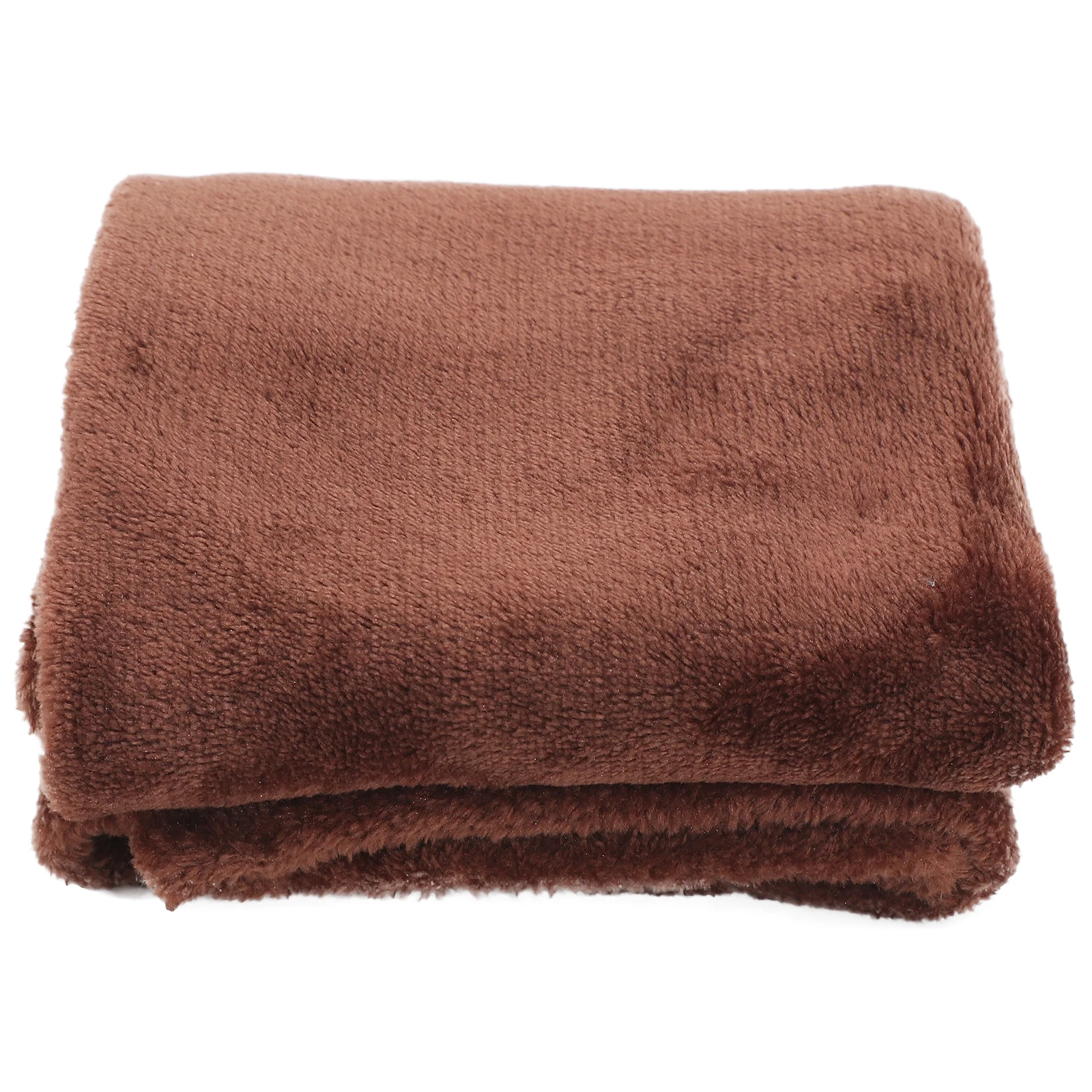 

Soft Warm Solid Color Solid Color Pet Blanket Flannel Pet Blanket For Small Pets Lightweight Bedding Coffee