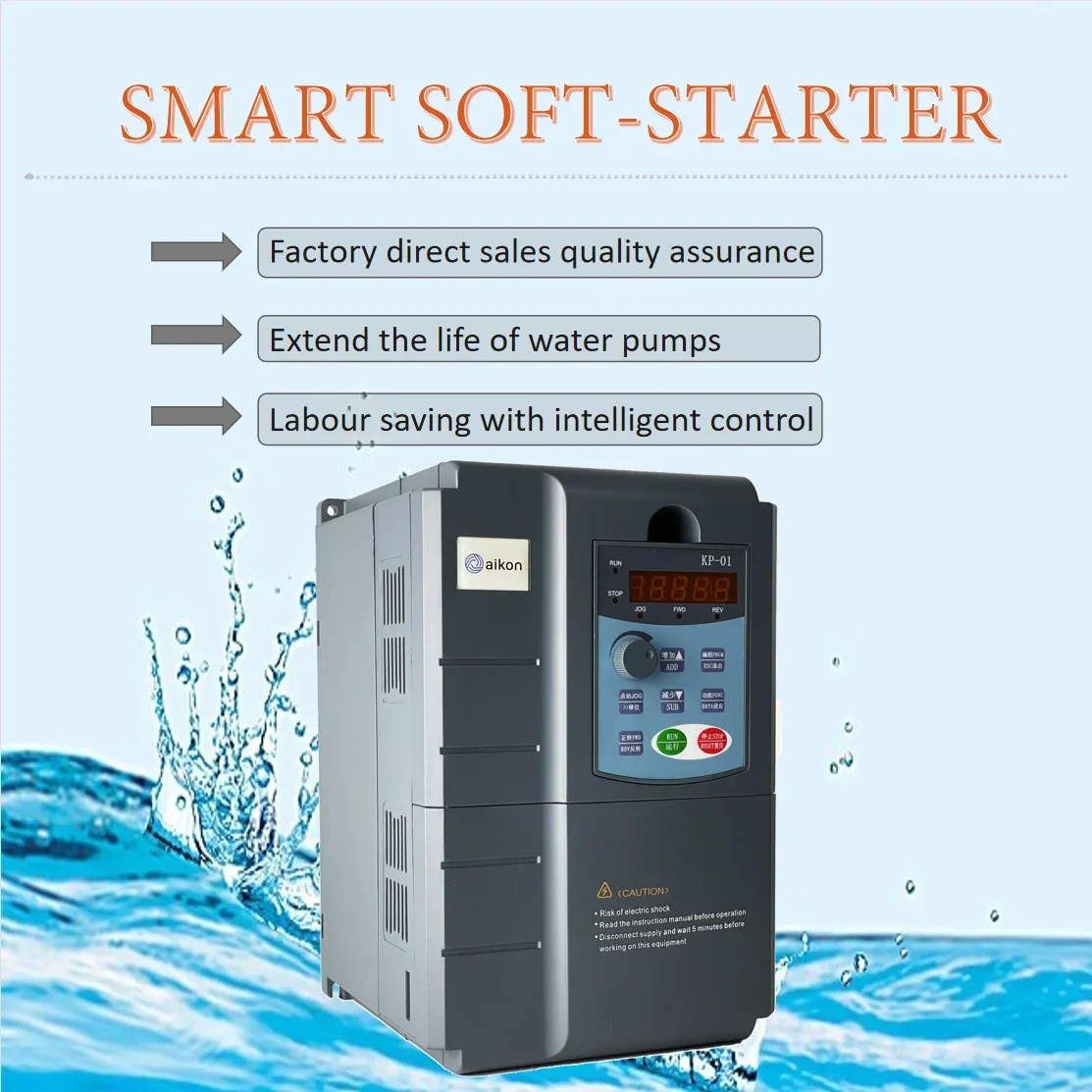 Special Pump Use VFD Low Noise Water Supply Booster Pump Smart Motor Drive Frequency Converter 50hz 60hz 220v Vsd