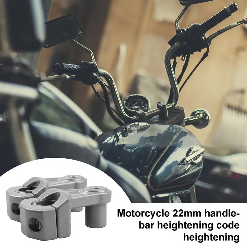 Bar Risers Motorcycle Aluminum Alloy Handlebar Risers Mount Clamp Motorbike Handlebar Clamps Risers Mount Motorcycle Accessories