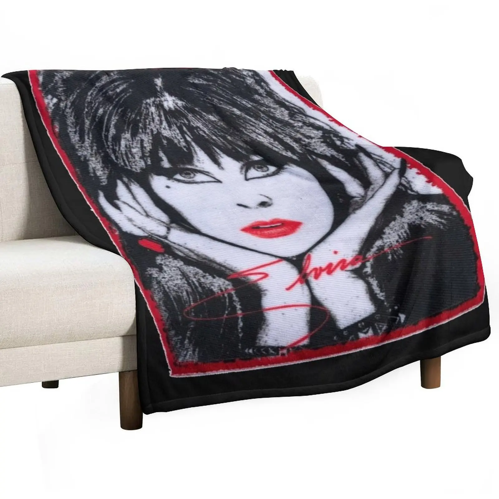 Elvira 80s Signature Throw Blanket Winter beds Single Blankets Sofas Of Decoration Plaid Blankets