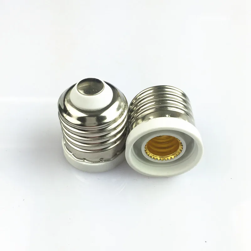 E27 E26 to E12 Adapter Light Socket Medium to Candelabra Screw Bulb Socket Maximum 60W Heat Resistant No Fire Hazard