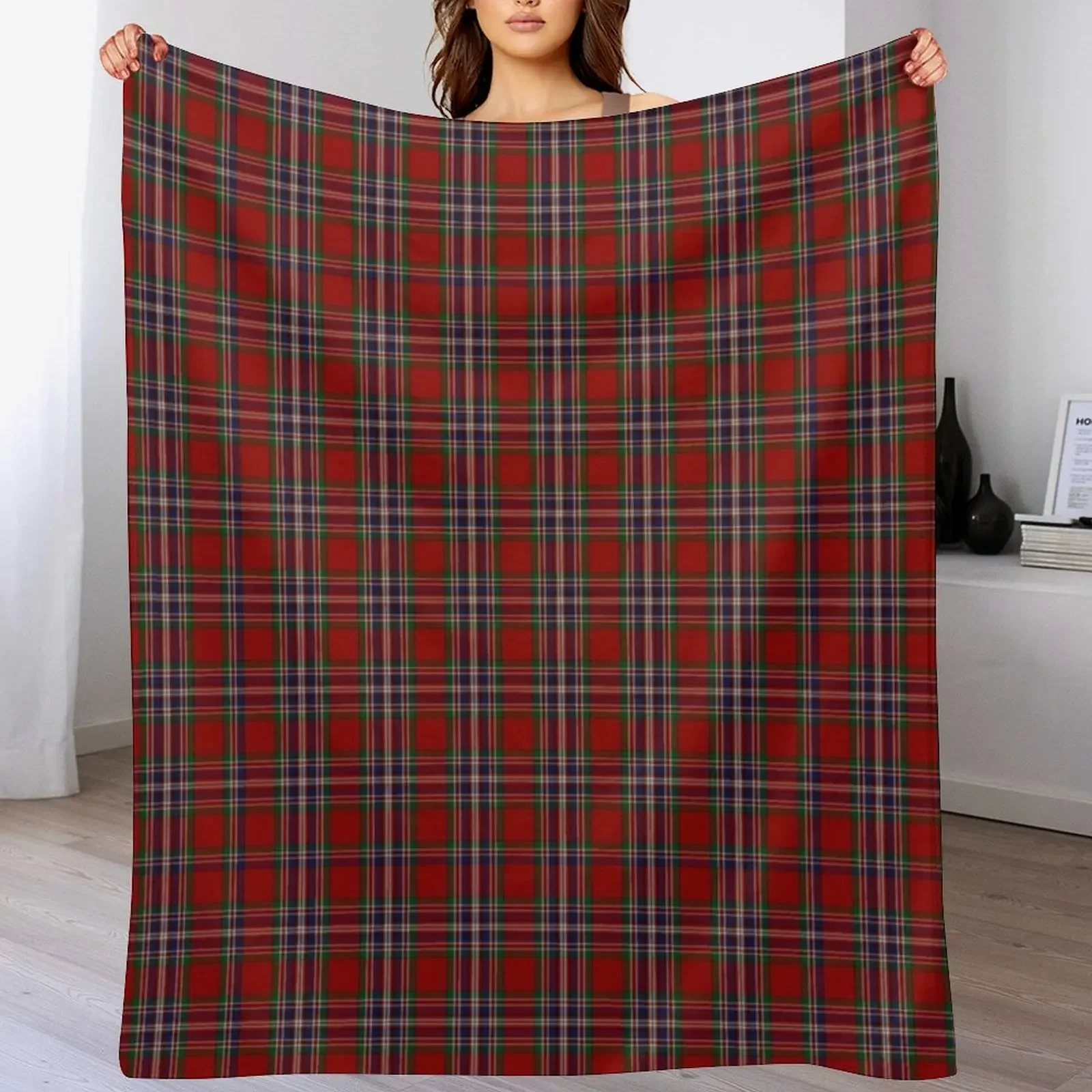 MacFarlane Clan Tartan (McFarlane) Throw Blanket Furrys Luxury Designer Thermals For Travel Comforter Blankets