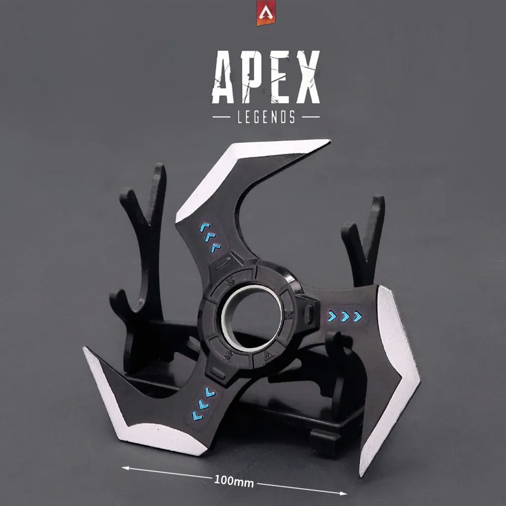 Apex Legends Heirloom Weapon Perimeter Arc Star Trap Rotatable Metal Darts Keychain Model Weapon Knife Katana Samurai Swords Toy