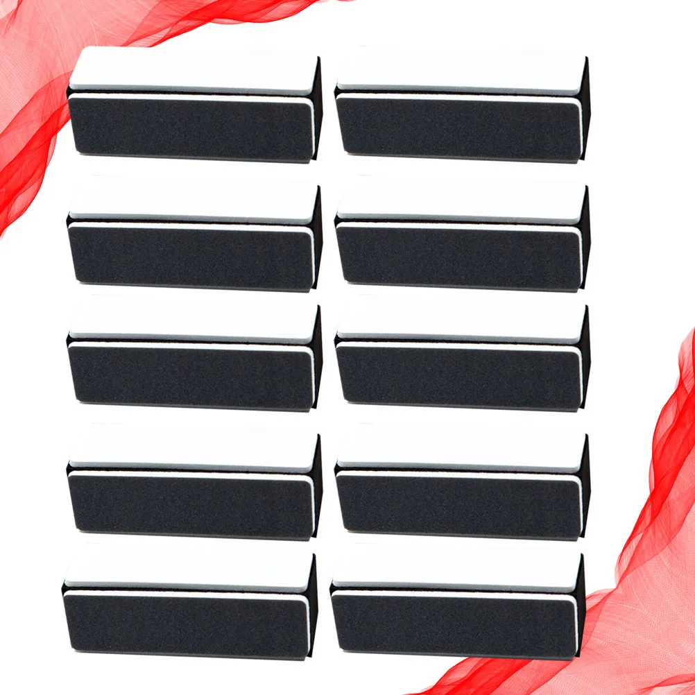 10 個研磨ボード爪やすり 4 面テクスチャードバッファ天然偽爪用木材金属アートワークサンディング Diy マニキュアツール