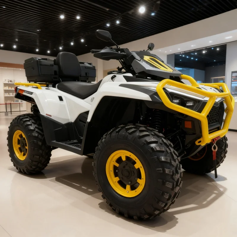 

750lb Payload Hauler ATV Reinforced Racks Logging Trails Dual Fuel Inlets Achieve A Smooth Ride Quiet Operation Off Road Buggy