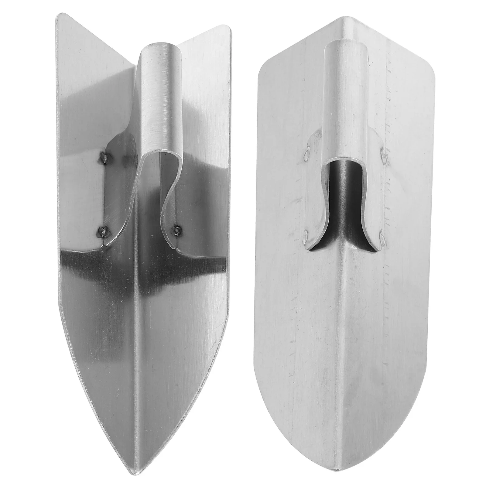 

2Pcs Drywall Corner Trowel Stainless Steel Durable Construction Tool for Smooth Plaster Finishing Mudding Scraping Walls