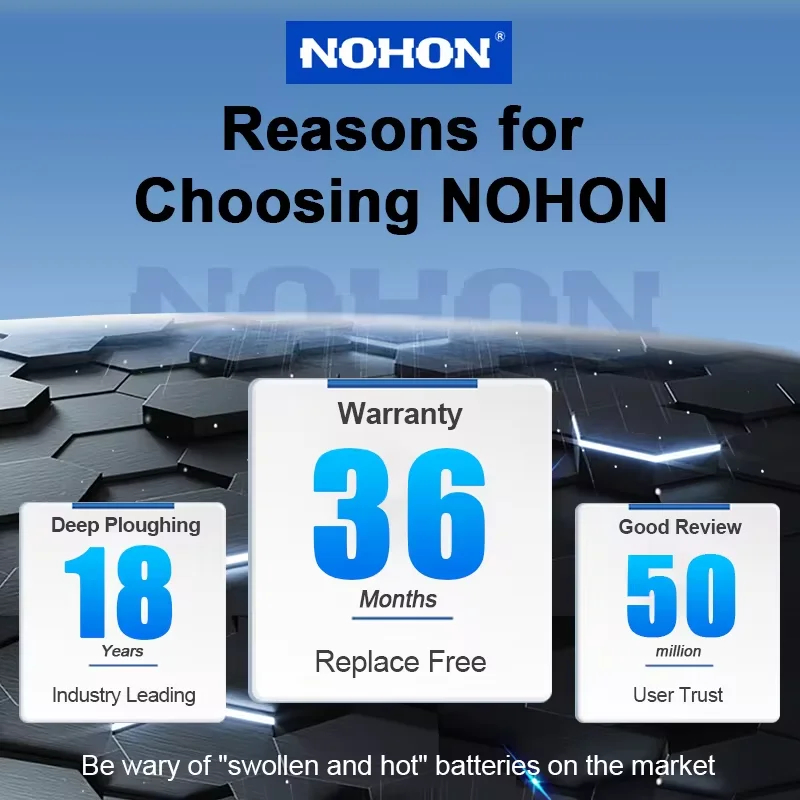 NOHON NEW High Capacity Battery For iPhone 13 Mini 11 12 XS MAX XR X SE SE2 SE3 12 11Pro Replacement Batteries Lithium Polymer