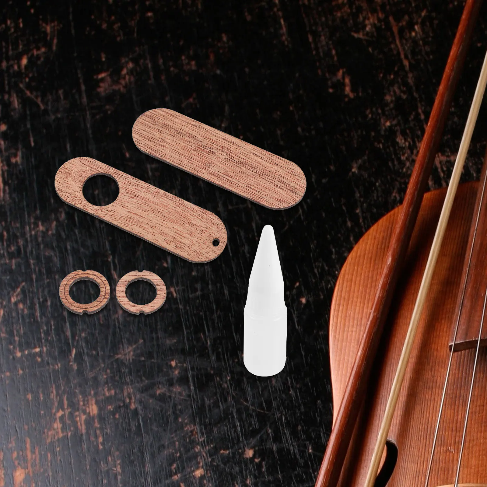 1Set Wooden Kazoo DIY Assembly Kit Classic Acoustic Mouth Instrument for Guitar Ukulele Accompaniment Professional Adult