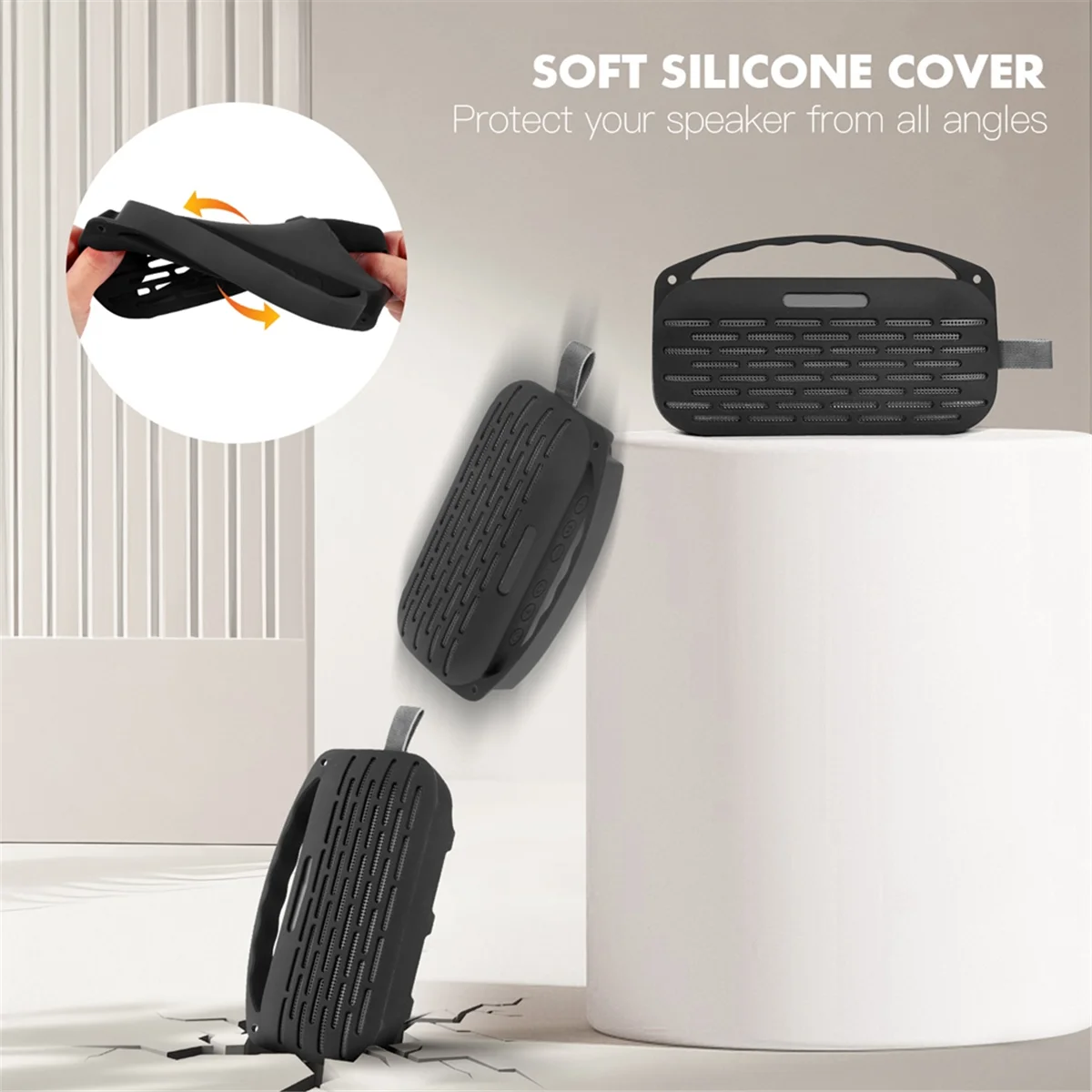 

Силиконовый чехол TYMQ для Bose SoundLink Flex 2-го поколения, Bluetooth-динамик, дорожный чехол, противоударный чехол с защитой от падения, B