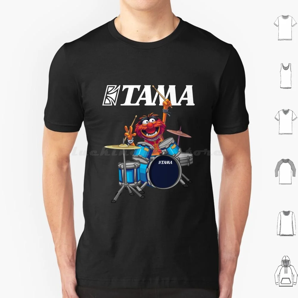 The Show Ánímal Playing Támá Drums Shirt T Shirt 6xl Cotton Cool Tee The Show Show The Drummer Piggy Jim Henson Show The Frog