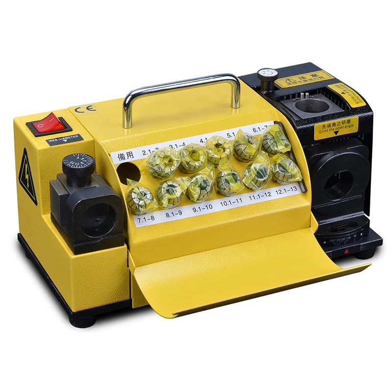 Drill Bit Sharpener Portable Angle Grinder CBN/SDC Disc Grinding Machine 3-13mm Drill Bits Sharpening Tool MR-13B
