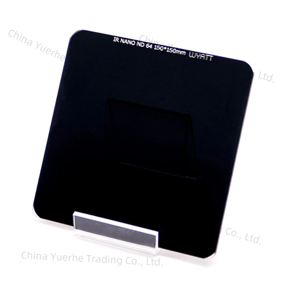 

WYATT Square 150x150mm IR Nano Multi-coated Neutral Density Grey ND3.0 1.8 0.9 ND1000 64 8 /10 6 3 Stops Optical Glass Filter
