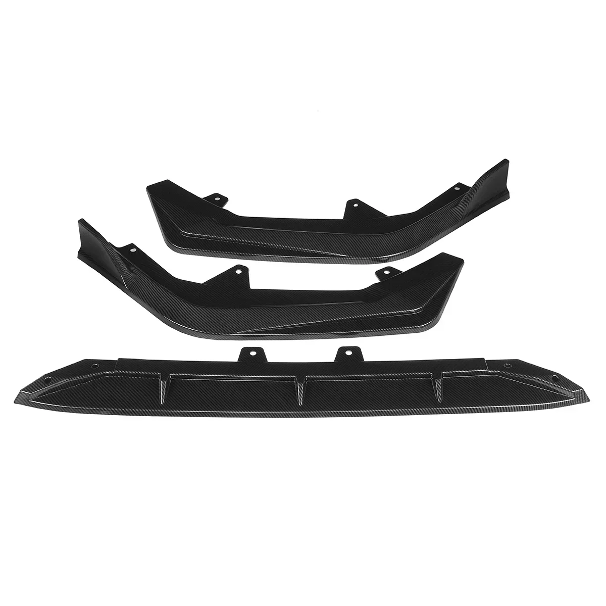 3xCar Front Bumper Lip Spoiler Deflector Lips Splitter Lip Guard For Honda For Civic 11th Eleventh Generation 2021-2022 Body Kit