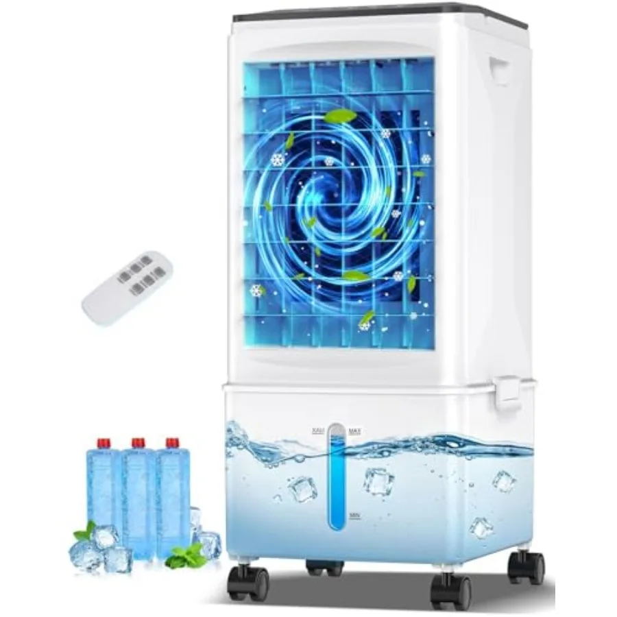

Portable Air Conditioners, Portable AC Unit, Evaporative Air Cooler w/2.5Gal Tank, Fast Cooling, 3 Speeds, Windowless Air Condi