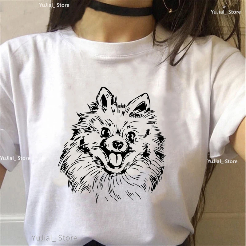 Rainbow Chihuahua Dogs Animal Print Tshirt Woman'S Best Friend Funny White T Shirt Femme Summer Fashion Female T-Shirt Tops