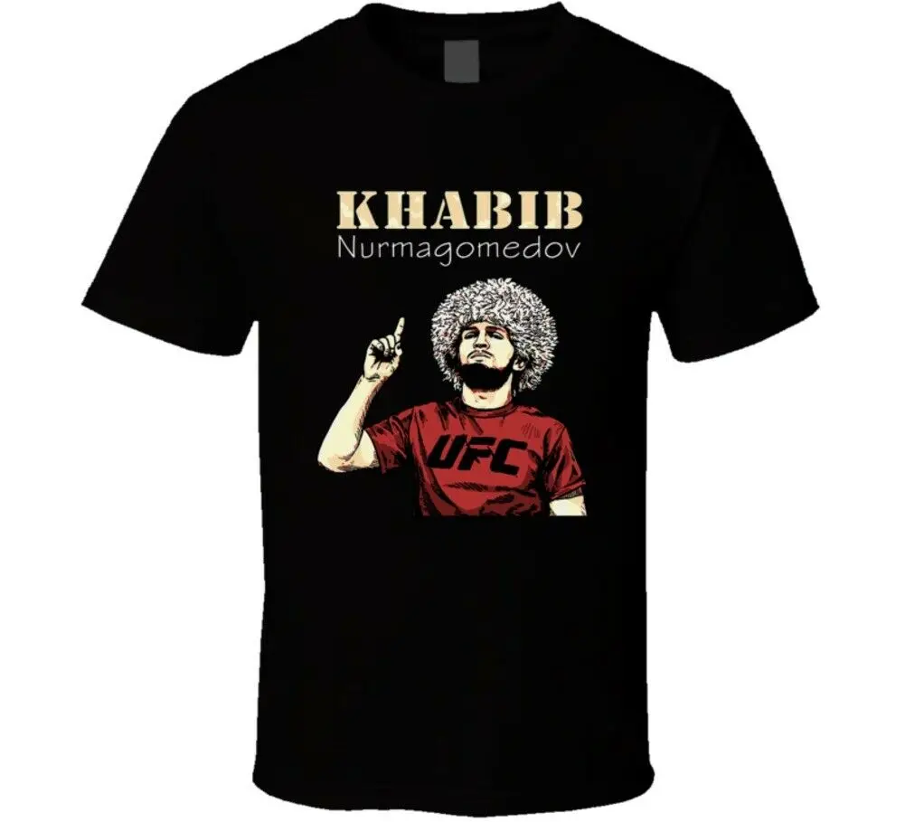 Dagestan The Eagle Khabib Nurmagomedov MMA Fighter T-Shirt. Premium Cotton Short Sleeve O-Neck Mens T Shirt New S-3XL