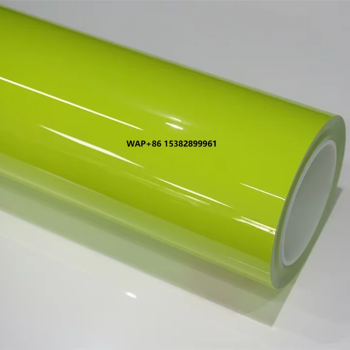 

ТПУ кислотно-зеленая самовосстанавливающаяся защитная пленка для кузова автомобиля, меняющая цвет, автомобильные наклейки, пленка