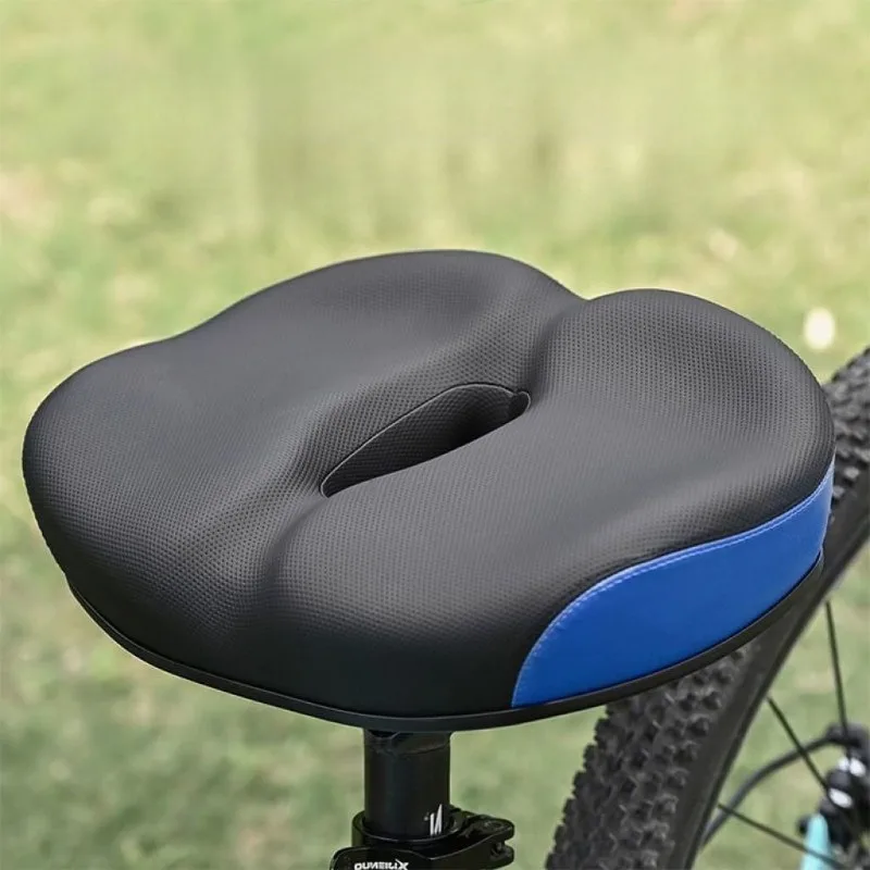 

Bicycle Saddle Soft Seat Thickened and Enlarged Shock-absorbing Hollow Breathable Mountain Bike Seat Bicycle Accessories