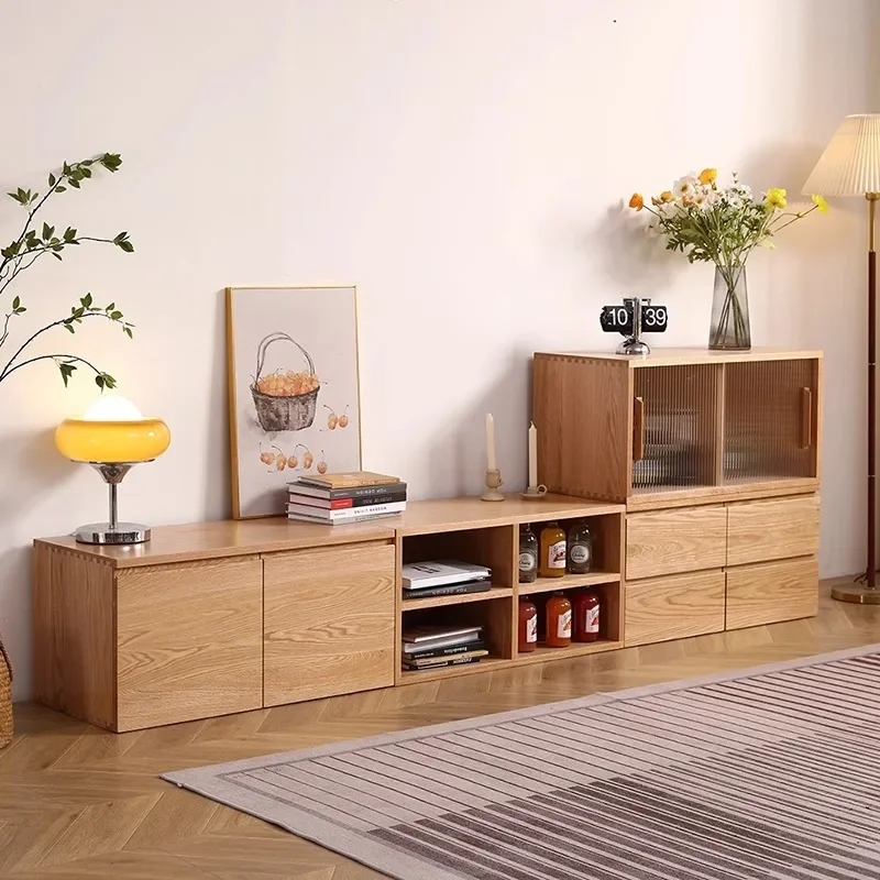 Rubik's cube TV cabinet building block combination storage solid wood chest small apartment bookshelf floor display cabinet 3