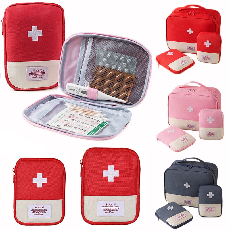 

Travel First Aid Kit Organizer Portable Medicine Pouch Cute Medical Emergency Kits Outdoor Household Medicine Pill Storage Bag
