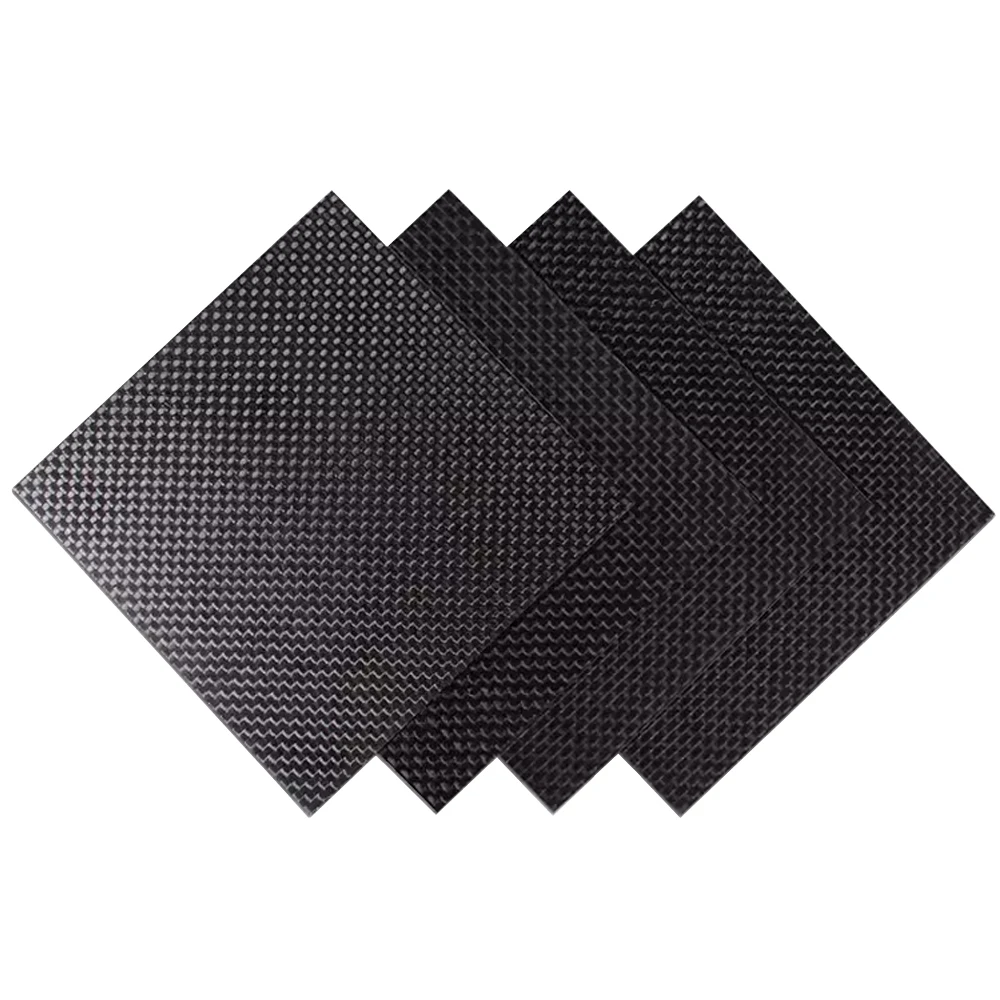 DIY用カーボンファイバーパネル,高複合硬度シート,200x300mm, 250x250mm, 0.5mm,マット表面3k