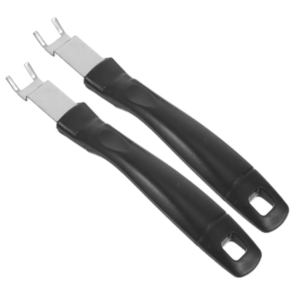 2 uds herramienta elevadora de rejilla 20x5x3cm juego de herramientas elevadoras de rejilla de barbacoa de acero inoxidable: solución para asar segura herramientas de cocina con Clip para barbacoa