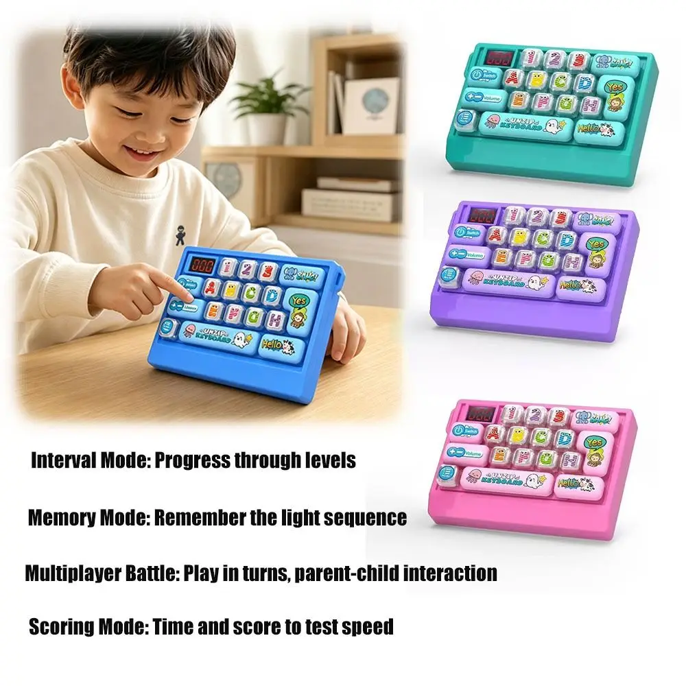Electronic Game Quick Push Keyboard Game Machine Focus Training Handheld Handheld Electronic Challenge Game