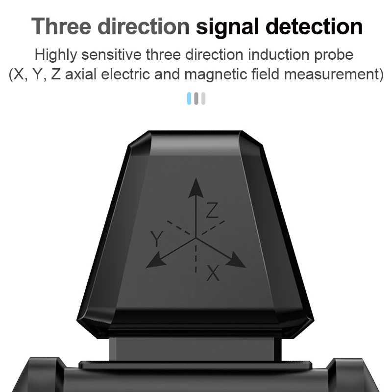 EMF Meter Digital Color Screen Household Electromagnetic Field EMF Detector Handheld Electromagnetic Field Radiation Tester