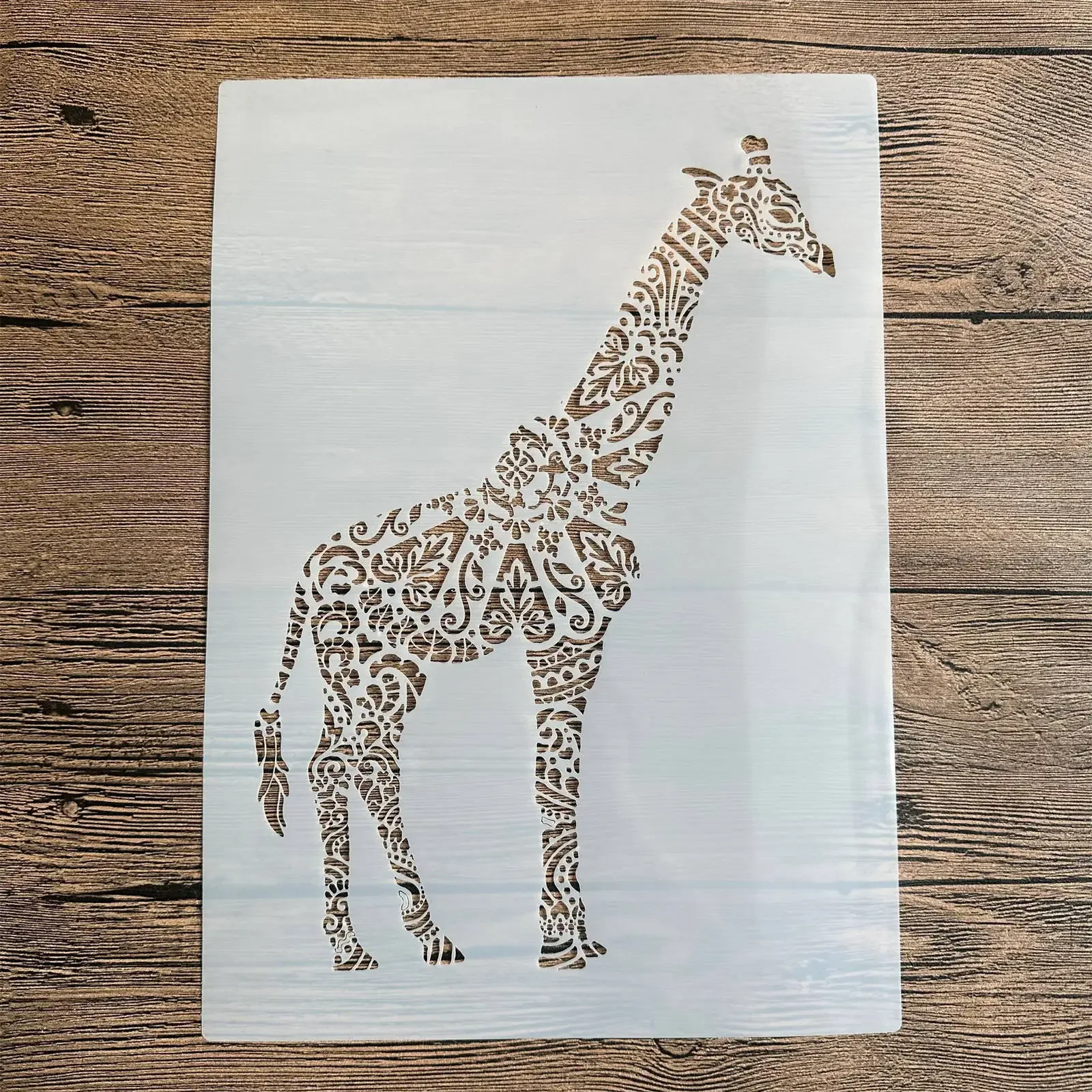 

A4 29 * 21cm DIY Stencils Wall Painting Scrapbook Coloring Embossing Album Decorative Paper Card Template Animal giraffe