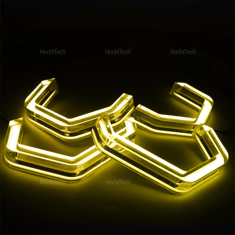 ل BMW 6 سلسلة E63 E64 630Ci 630i 645Ci 650i M6 03-10 M4 نمط الليمون الأصفر حلقة عيون الملاك LED الأبيض العلوي خواتم عدة DRL