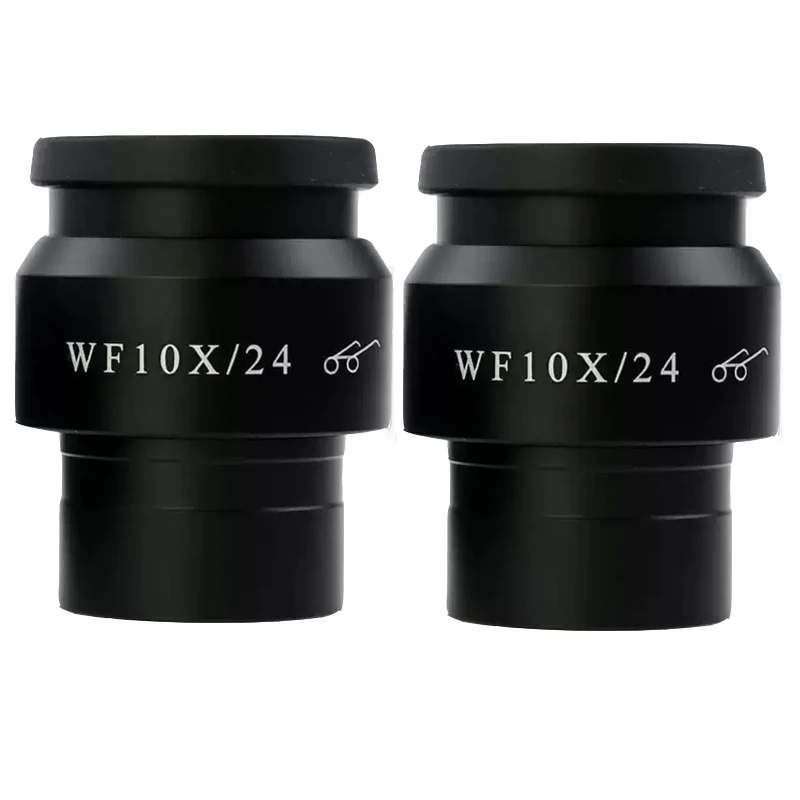 

2 шт. WF10X/24 широкоугольный окуляр с высокой осадкой, регулируемое поле зрения, монтажный интерфейс 30 мм для стереоскопического микроскопа